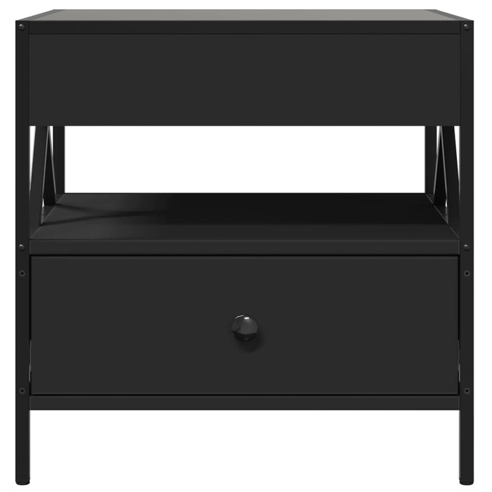 Măsuță de cafea cu LED infinity, negru, 50x50x51 cm - WALTI WALTI