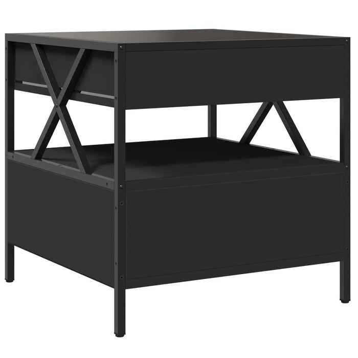 Măsuță de cafea cu LED infinity, negru, 50x50x51 cm - WALTI WALTI