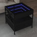 Măsuță de cafea cu LED infinity, negru, 50x50x51 cm - WALTI WALTI