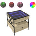 Măsuță de cafea cu LED infinity, stejar sonoma, 50x50x51 cm - WALTI WALTI