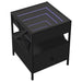 Măsuță de cafea cu LED infinity, negru, 40x40x51 cm - WALTI WALTI