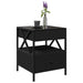 Măsuță de cafea cu LED infinity, negru, 40x40x51 cm - WALTI WALTI