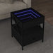Măsuță de cafea cu LED infinity, negru, 40x40x51 cm - WALTI WALTI