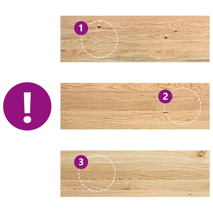 Trepte scari 4 buc Stejar masiv netratat 80x25x2 cm - WALTI WALTI