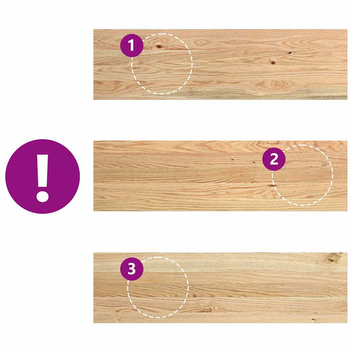 Trepte scari 4 buc Stejar masiv netratat 90x25x2 cm - WALTI WALTI