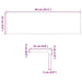 Trepte scari 4 buc Stejar masiv netratat 90x25x2 cm - WALTI WALTI