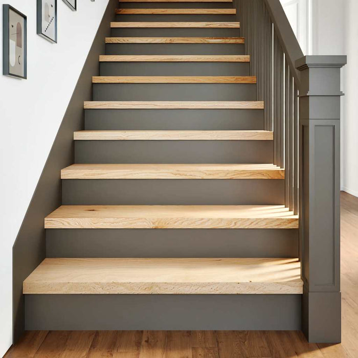 Trepte scari 4 buc Stejar masiv netratat 90x25x2 cm - WALTI WALTI