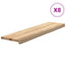 Trepte scari 8 buc Stejar masiv netratat 100x25x2 cm - WALTI WALTI