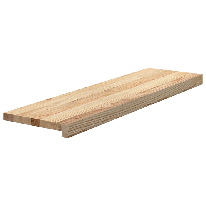 Trepte scari 8 buc Stejar masiv netratat 90x30x2 cm - WALTI WALTI