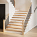 Trepte scari 8 buc Stejar masiv netratat 120x30x2 cm - WALTI WALTI