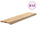 Trepte scari 12 buc Stejar masiv netratat 110x25x2 cm - WALTI WALTI