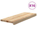 Trepte scari 16 buc Stejar masiv netratat 70x25x2 cm - WALTI WALTI
