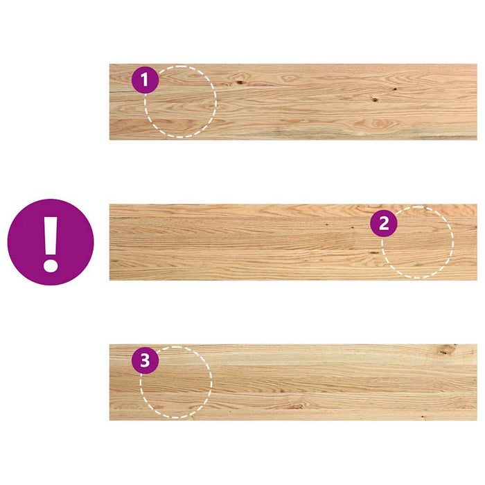 Trepte scari 16 buc Stejar masiv netratat 120x25x2 cm - WALTI WALTI