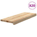 Trepte scari 20 buc Stejar masiv netratat 70x30x2 cm - WALTI WALTI