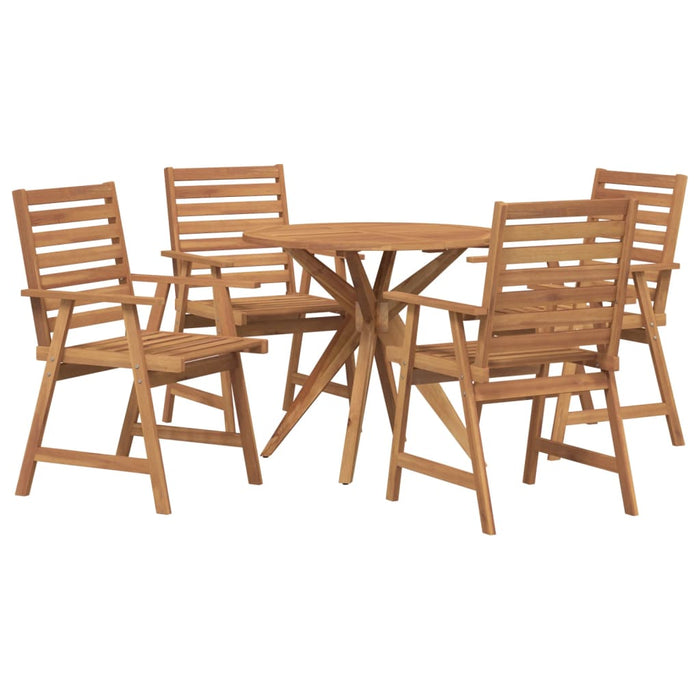 Set mobilier de grădină, 5 piese, lemn masiv de acacia - WALTI WALTI