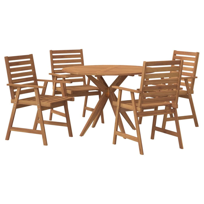 Set mobilier de grădină, 5 piese, lemn masiv de acacia - WALTI WALTI