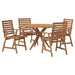 Set mobilier de grădină, 5 piese, lemn masiv de acacia - WALTI WALTI