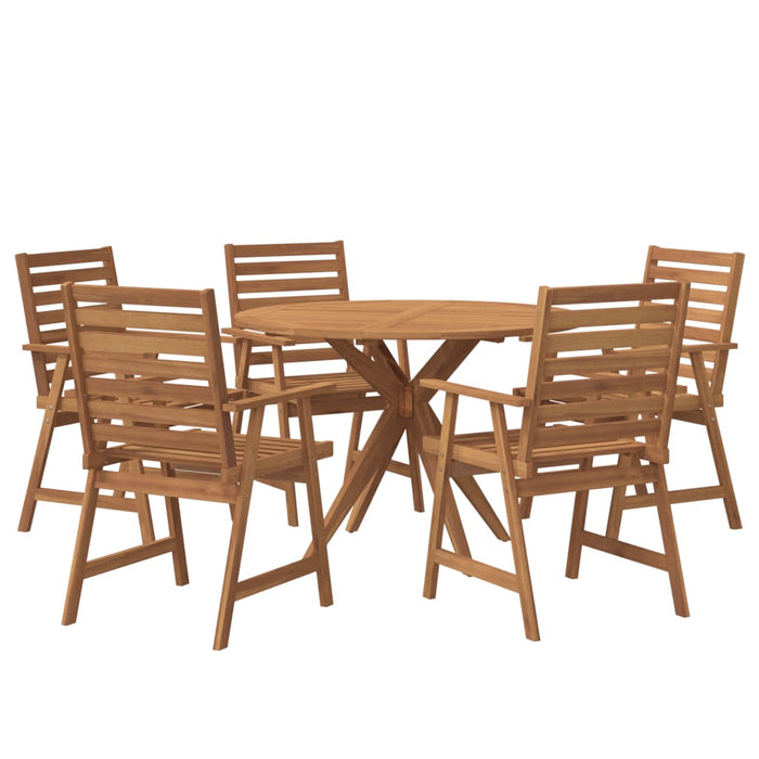 Set mobilier de grădină, 6 piese, lemn masiv de acacia - WALTI WALTI