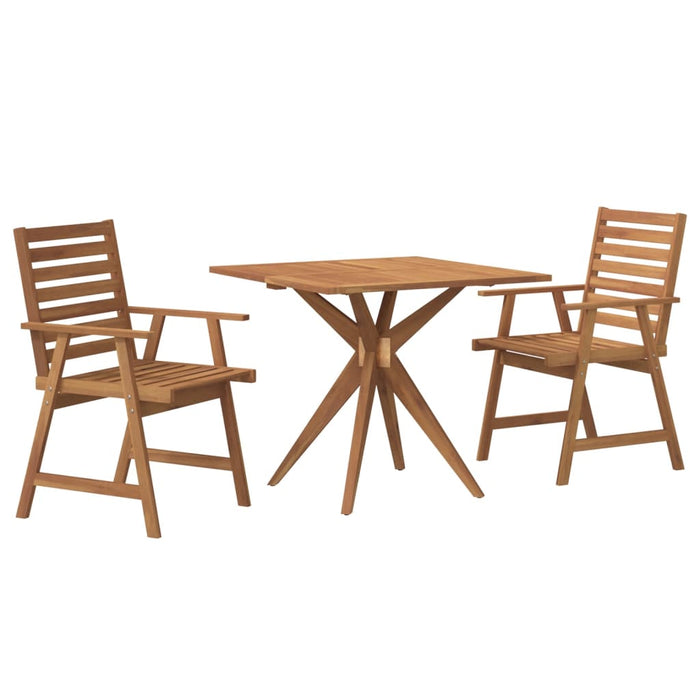 Set mobilier de grădină, 3 piese, lemn masiv de acacia WALTI