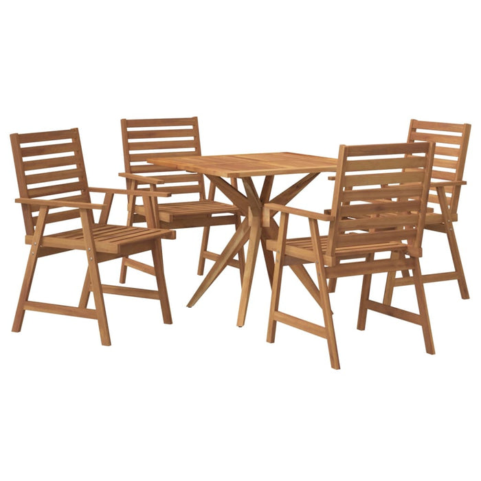 Set mobilier de grădină, 5 piese, lemn masiv de acacia WALTI