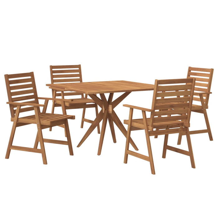Set mobilier de grădină, 5 piese, lemn masiv de acacia - WALTI WALTI