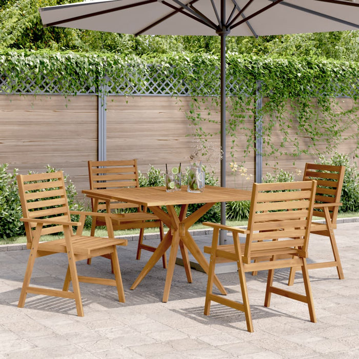 Set mobilier de grădină, 5 piese, lemn masiv de acacia - WALTI WALTI