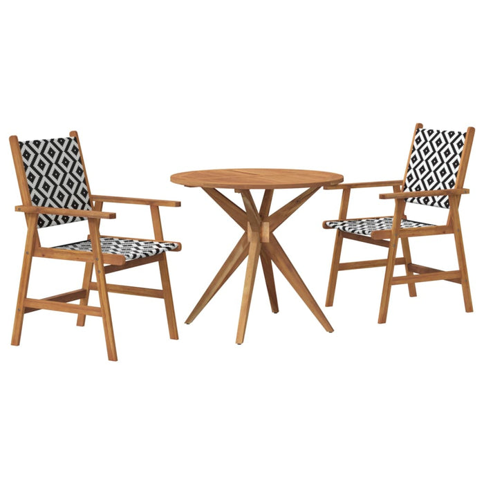 Set mobilier de grădină, 3 piese, lemn masiv de acacia - WALTI WALTI