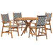 Set mobilier de grădină, 5 piese, lemn masiv de acacia - WALTI WALTI