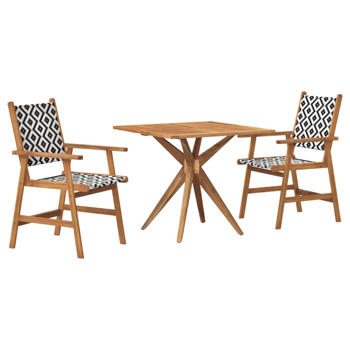 Set mobilier de grădină, 3 piese, lemn masiv de acacia WALTI