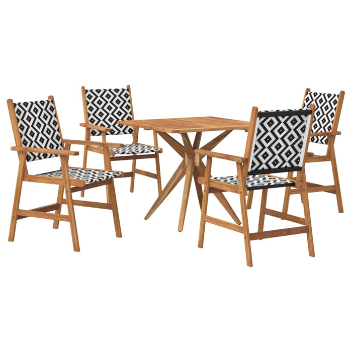 Set mobilier de grădină, 5 piese, lemn masiv de acacia WALTI