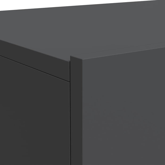 Dulap TV cu lumini LED gri 60x35x15,5 cm WALTI