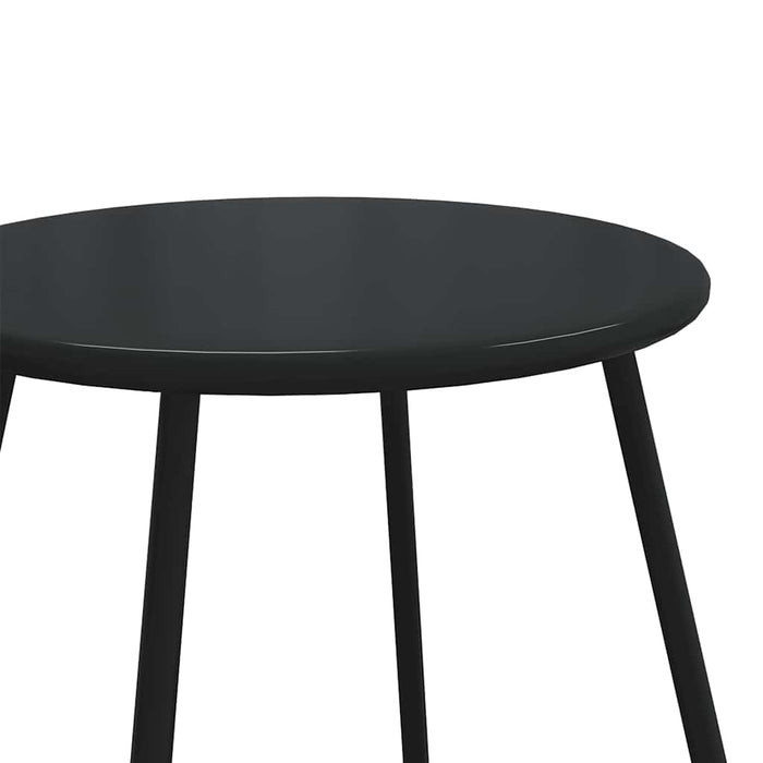 Set mobilier de balcon, 5 piese, cu perne, negru, oțel - WALTI WALTI