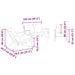Set mobilier de balcon, 3 piese, cu perne, negru, oțel - WALTI WALTI