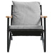 Set mobilier de balcon, 3 piese, cu perne, negru, oțel - WALTI WALTI