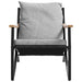 Set mobilier de balcon, 5 piese, cu perne, negru, oțel - WALTI WALTI