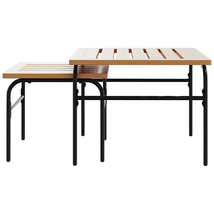 Set mobilier de balcon, 5 piese, cu perne, negru, oțel - WALTI WALTI