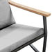Set mobilier de balcon, 5 piese, cu perne, negru, oțel - WALTI WALTI