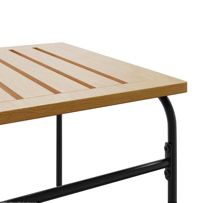 Set mobilier de balcon, 5 piese, cu perne, negru, oțel - WALTI WALTI