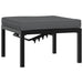 Set mobilier de grădină cu perne, 4 piese, negru, aluminiu - WALTI WALTI