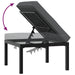 Set mobilier de grădină cu perne, 4 piese, negru, aluminiu - WALTI WALTI