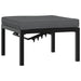 Set canapea de grădină, 3 piese, cu perne, negru, aluminiu - WALTI WALTI