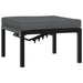 Set mobilier de grădină cu perne, 4 piese, negru, aluminiu - WALTI WALTI