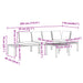 Set mobilier de grădină cu perne, 4 piese, negru, aluminiu - WALTI WALTI