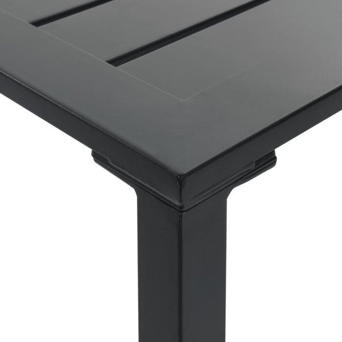 Set bar de grădină 3 piese, negru, oțel vopsit electrostatic - WALTI WALTI
