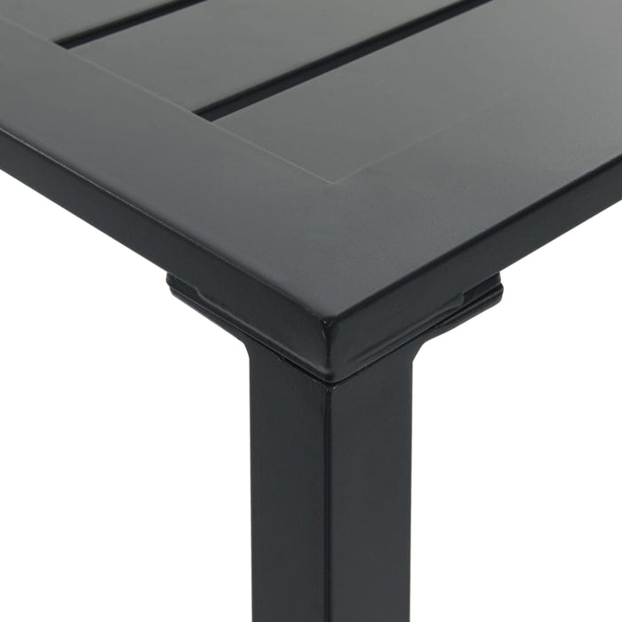 Set bar de grădină 7 piese, negru, oțel vopsit electrostatic - WALTI WALTI