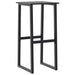 Set bar de grădină 9 piese, negru, oțel vopsit electrostatic - WALTI WALTI