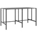 Set bar de grădină 11 piese, negru, oțel vopsit electrostatic - WALTI WALTI