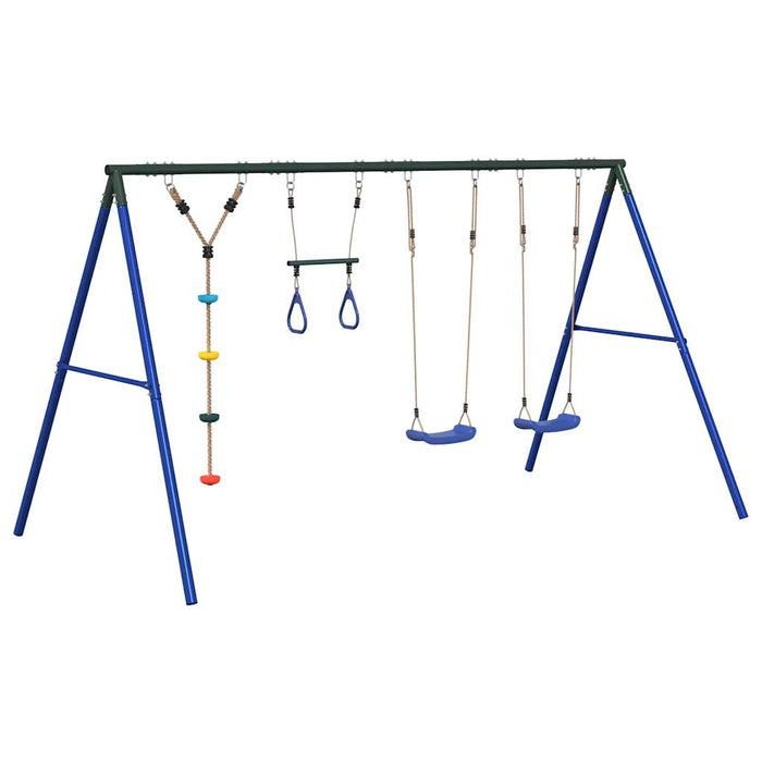 Set leagăn de exterior, cu leagăne, trapez și leagăn cu disc - WALTI WALTI