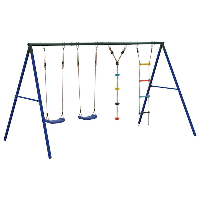 Set leagăn de exterior, cu leagăne, scară și leagăn cu disc - WALTI WALTI