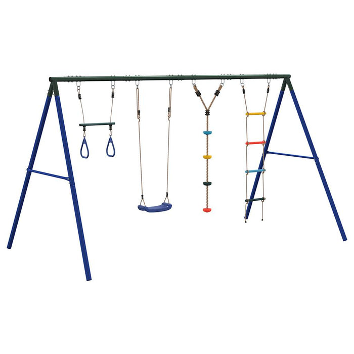 Set leagăn de exterior, cu leagăn, trapez, scară și leagăn disc - WALTI WALTI